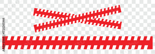 safety design, warning signs, construction zones. Closed warning tape with yellow and black stripes. Yellow CLOSED caution tape crossed.  caution warning tape set, Construction border Warning caution