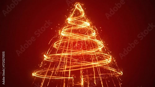 Abstract Red Light Pulsing with Dynamic Motion and Soft Glow in Artistic Visual Composition