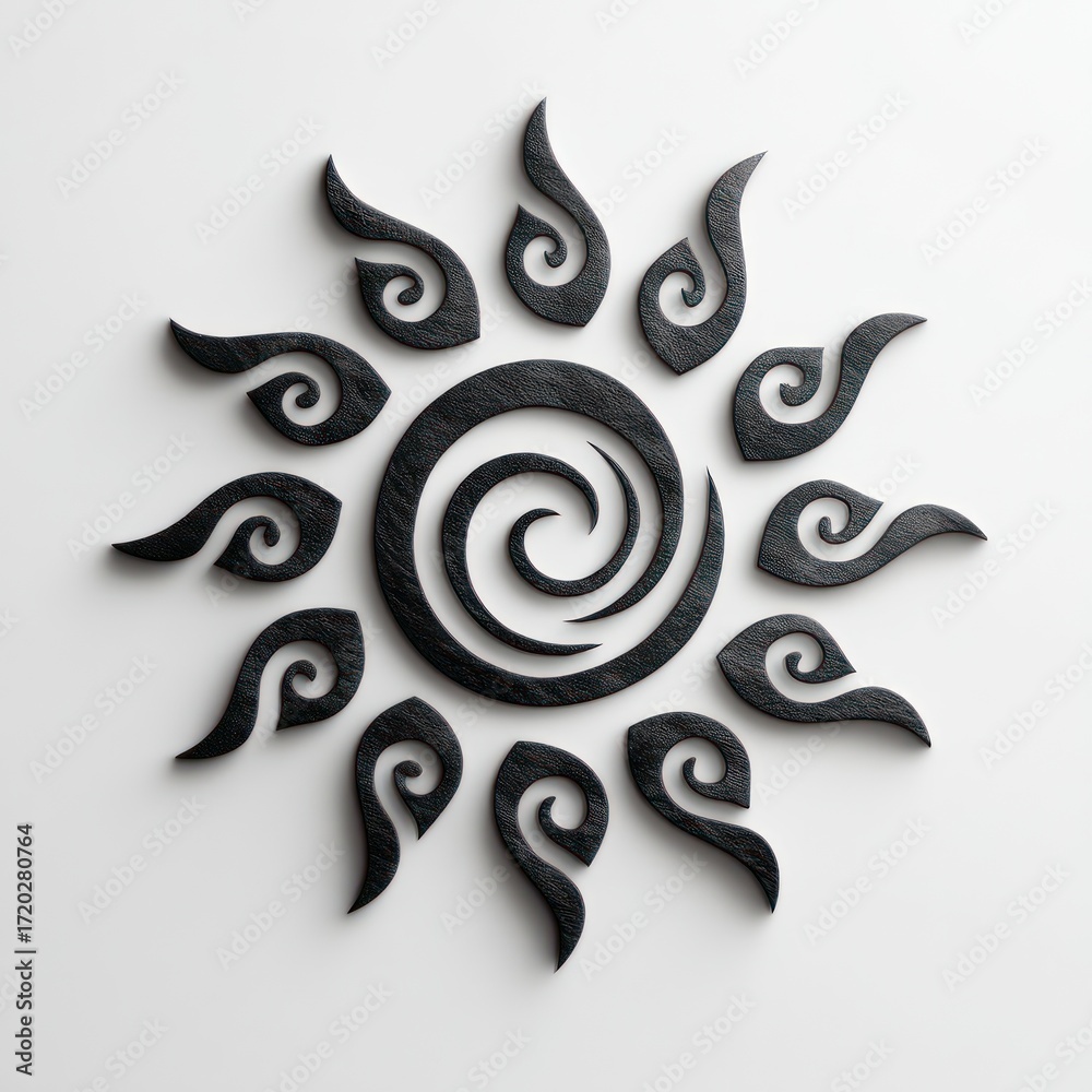 Obraz premium Abstract sun symbol design