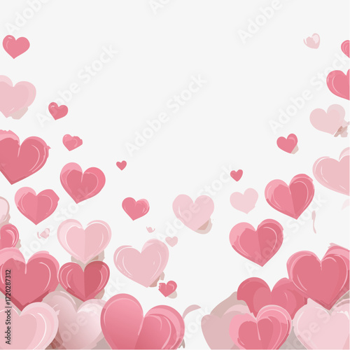 Hintergrund Herzen in pink