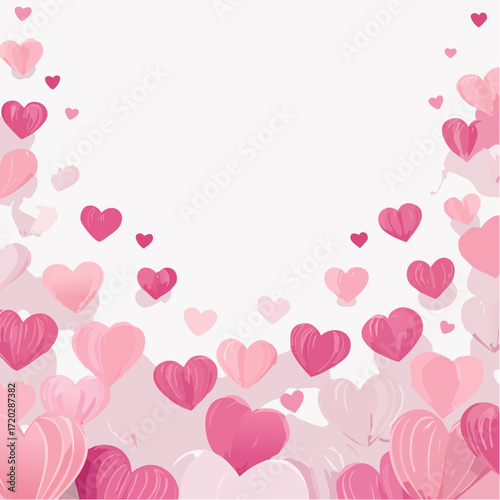 Hintergrund Herzen in pink