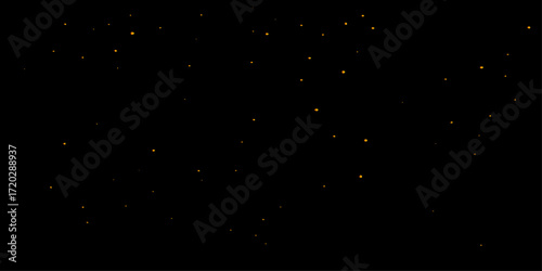 Abstract star field in a dark blue night sky with glowing particles and dust