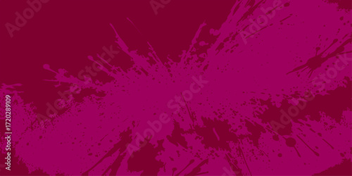 Abstract pink watercolor ink splashes with a textured grunge design