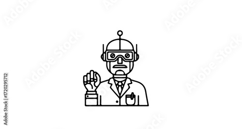Robot scientist, a symbol of technology, innovation, and the future of science