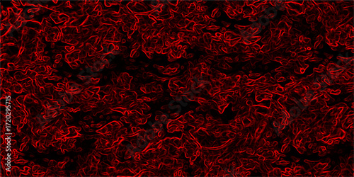 Realistic dark red fire particle burn effect sparkles pattern. Vintage grunge pattern for design and decoration. Gloomy black and red colors background for design. Dirty rustic fire red texture.