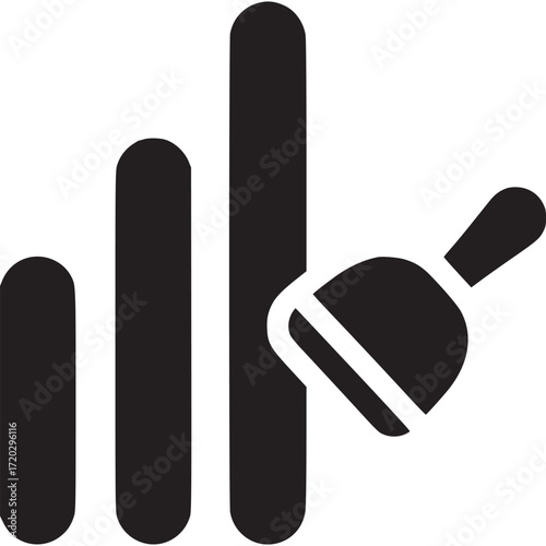 Data cleansing icon isolated on white background, representing the process of correcting or removing inaccurate or irrelevant data for analysis