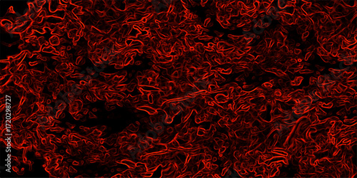 Realistic dark red fire particle burn effect sparkles pattern. Vintage grunge pattern for design and decoration. Gloomy black and red colors background for design. Dirty rustic fire red texture.