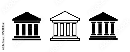 Bank icon set
