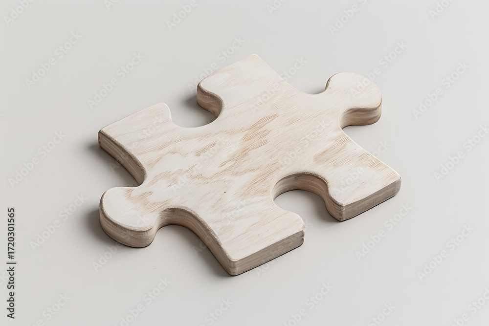 Obraz premium Brown wood carved jigsaw high resolution picture
