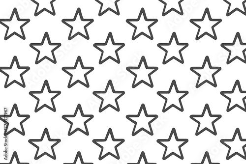 Star pattern design in black outline on white background ideal for crafts and creative projects