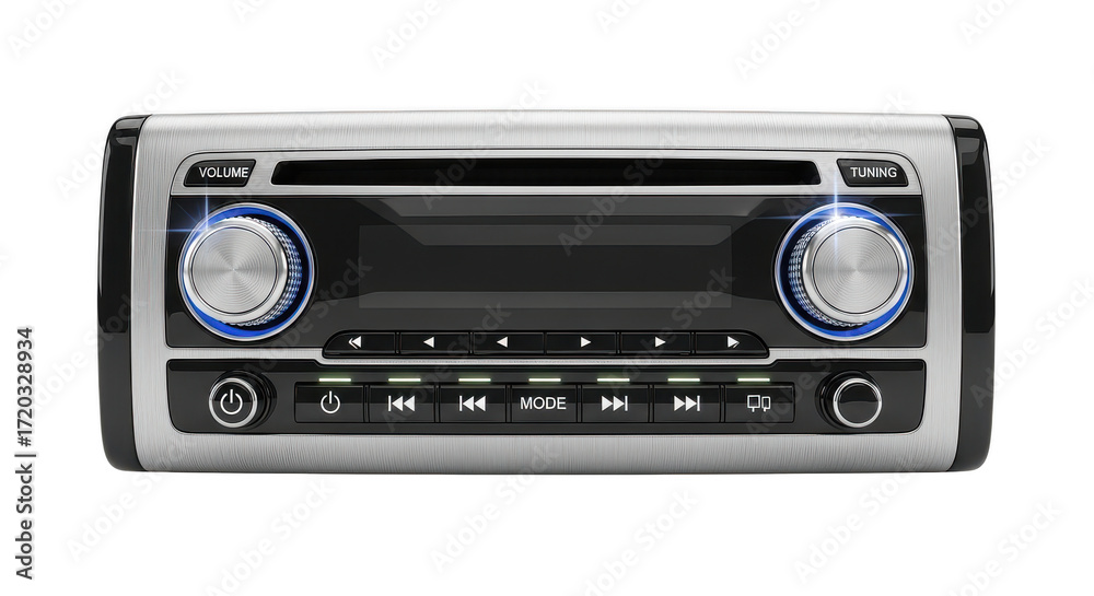 Fototapeta premium Modern car stereo system design