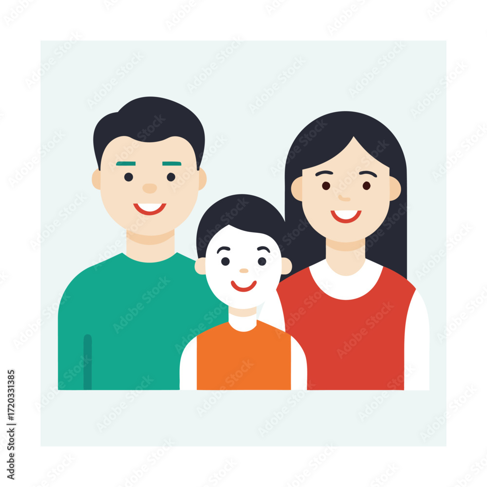 Fototapeta premium Family smiling