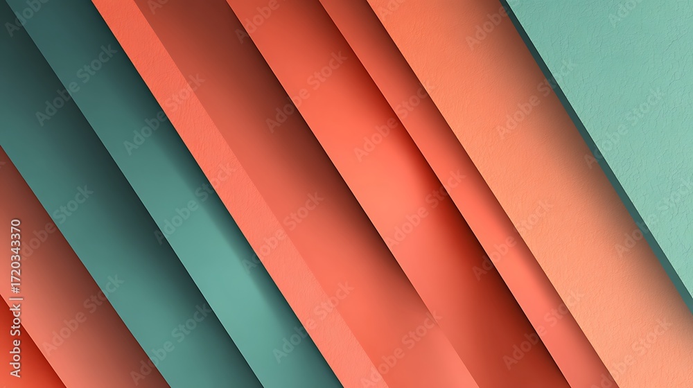 Obraz premium abstract background with waves of orange and green colors