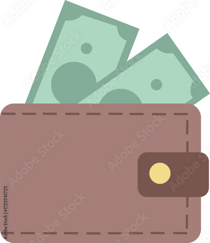Vector illustration on the theme of Finance, income, money