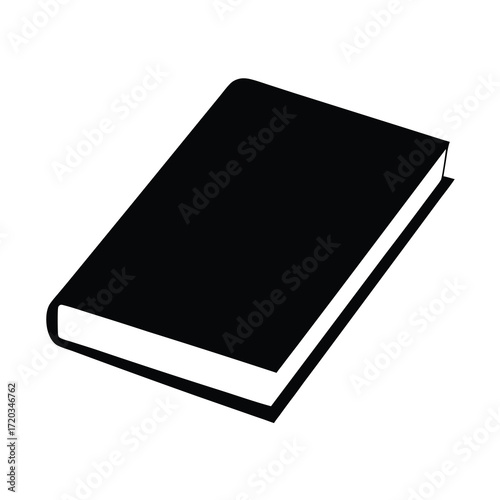 Black book illustration vector graphic for education reading novel and learning resources design