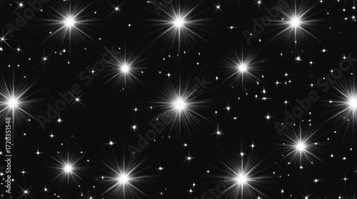 Celestial Sparkle: A Night Sky Filled with Radiant Stars