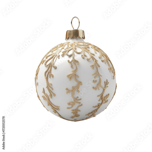 Christmas ornaments, holiday decorations, luxury baubles, red and gold ornaments PNG transparent background
