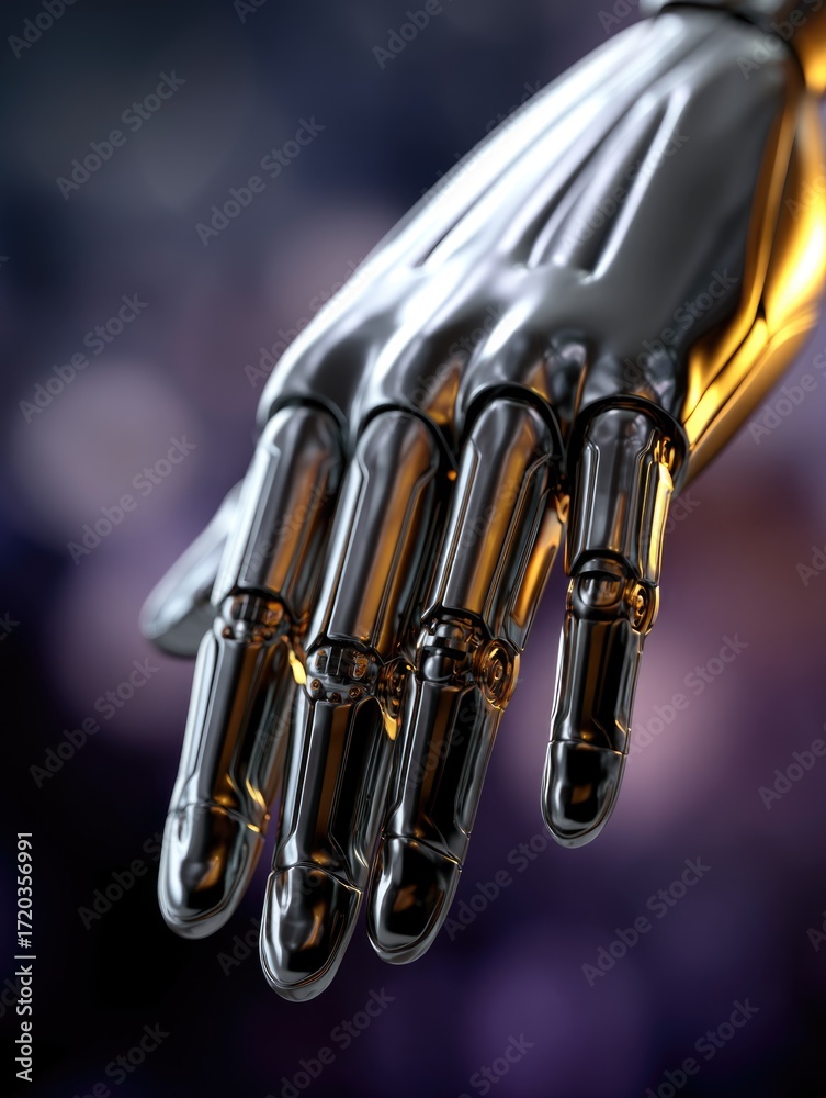Naklejka premium High-Tech Robotic Hand