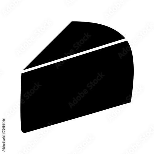 Isolated cheese wedge vector illustration, swiss cheese icon, dairy product clipart, food graphic