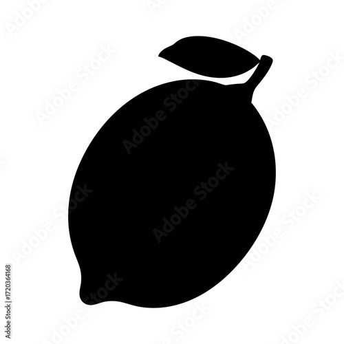 Isolated lemon vector illustration fresh citrus fruit graphic design element healthy food concept