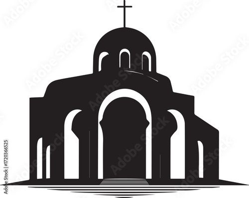 church black silhouette  black silhouette church 