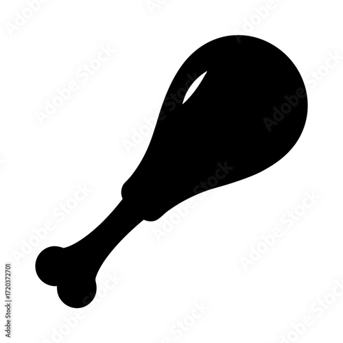 Download this delicious fried chicken leg vector illustration for your next culinary project needs