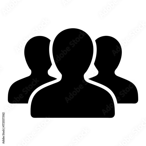 Group of people icon vector illustration for team work collaboration community and leadership