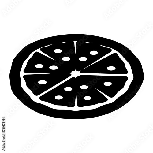 Delicious pizza slice illustration vector graphic pepperoni pizza food italian cuisine design 90s style