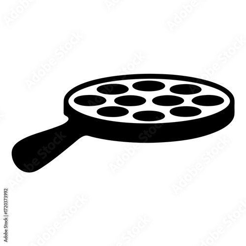 Escargot pan vector image for cooking snails french cuisine restaurant kitchenware illustration