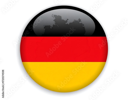 Free Download German flag button graphic - GFXLoad