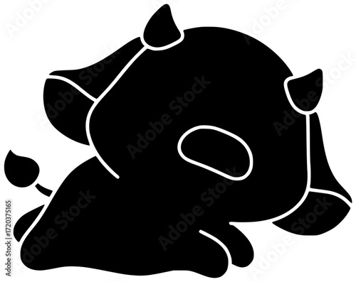 animal illustration farm silhouette cow logo agriculture icon cattle outline livestock farming countryside milk pig sheep cute art nature shape with vector graphic background