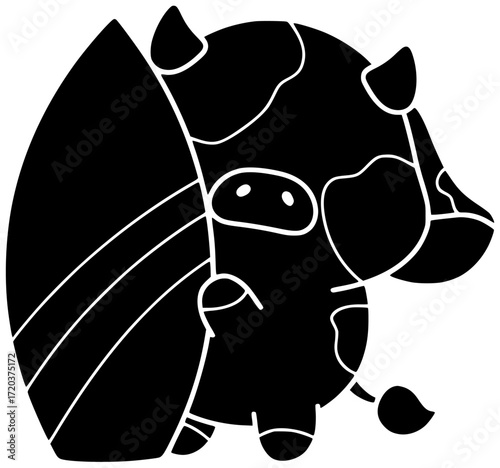 animal illustration farm silhouette cow logo agriculture icon cattle outline livestock farming countryside milk pig sheep cute art nature shape with vector graphic background