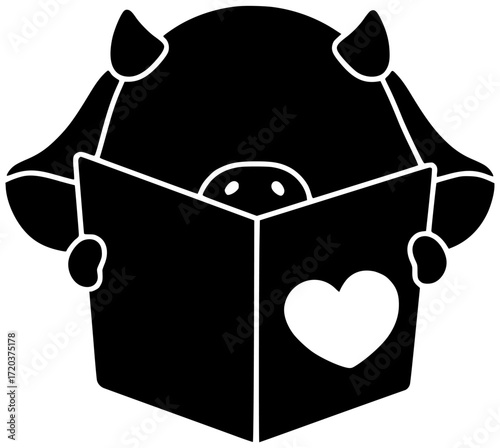 animal illustration farm silhouette cow logo agriculture icon cattle outline livestock farming countryside milk pig sheep cute art nature shape with vector graphic background