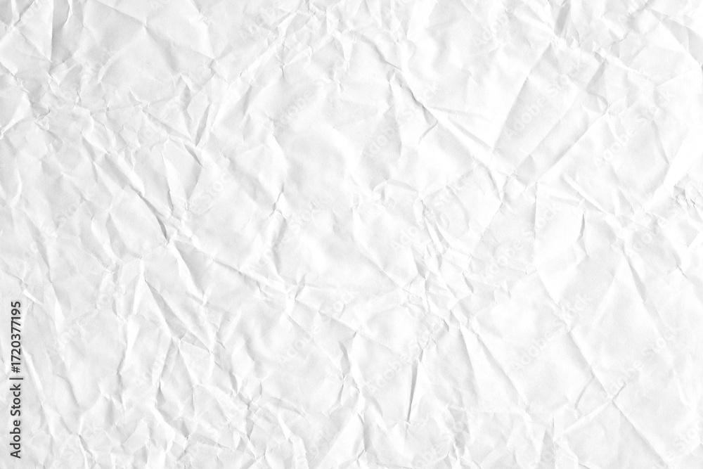 Fototapeta premium Crumpled white background paper texture