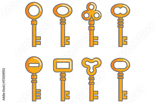 set of old keys