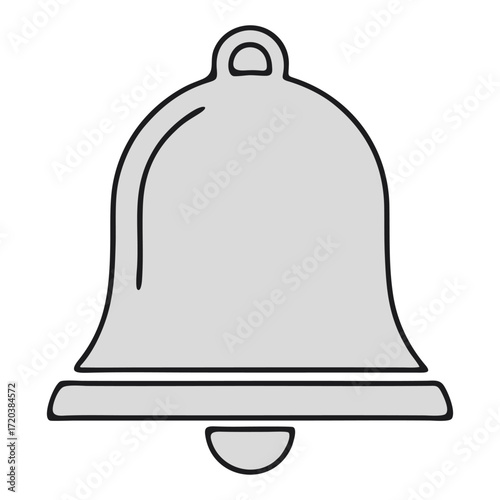 vector illustration of a bell