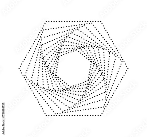 golden ration fibonacci pattern for logo icon background web graphic tattoo. vector illustration.
