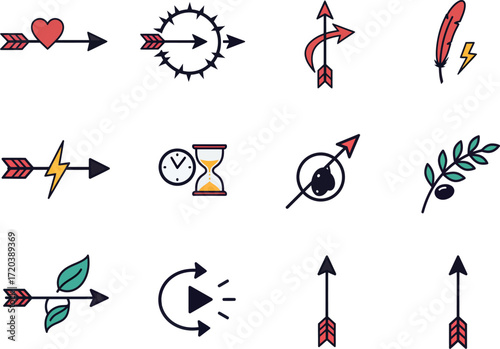 Arrow Icons: Vector Design Set