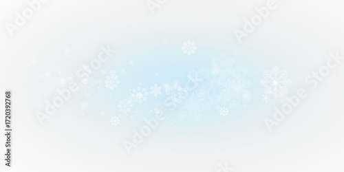 Frosty snowfall scene with cold storm blur, glitter ice, frozen crystal shine, magical flakes and dark winter mood, decorative background PNG