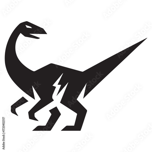 deinonychus  icon logo symbol vector illustration 