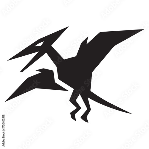 pteranodon icon logo symbol vector illustration 