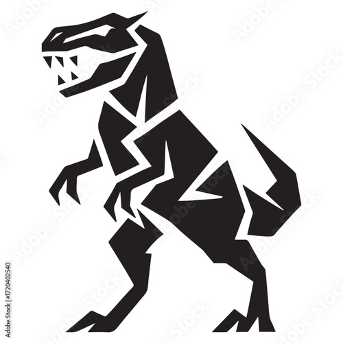 tyrannosaurus rex icon logo symbol vector illustration 