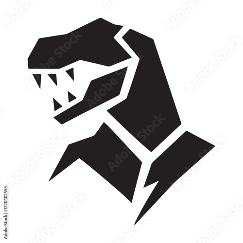 tyrannosaurus rex icon logo symbol vector illustration 