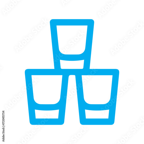 Shot Glasses Stacked Up