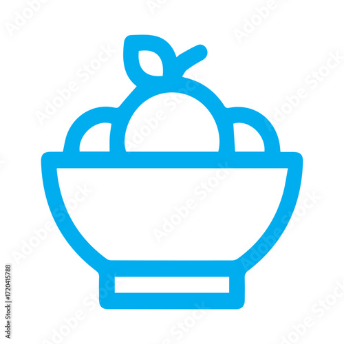 Healthy Fruit Bowl Icon