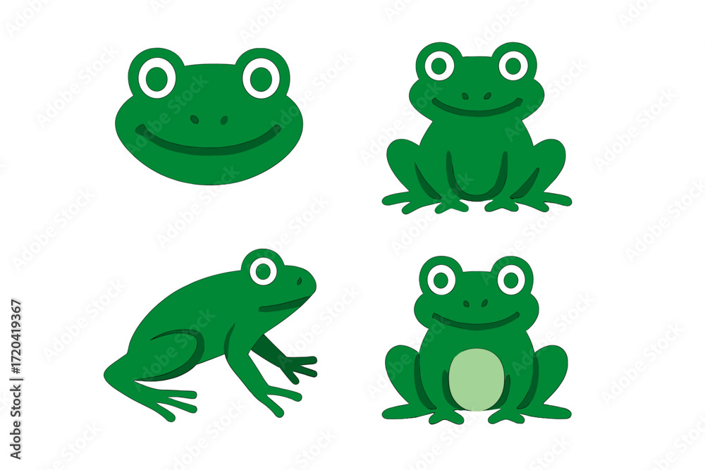 Obraz premium Frogs and Characters