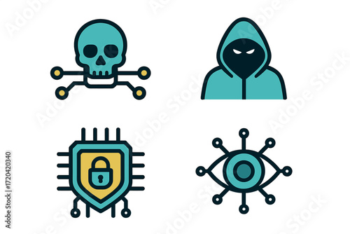 Hooded Figures and Network Eyes