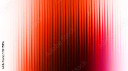 A gradient of Light red to dark red glass with transparent light refractions and prismatic ripples on a dark background, showcasing a smooth texture, slight gloss