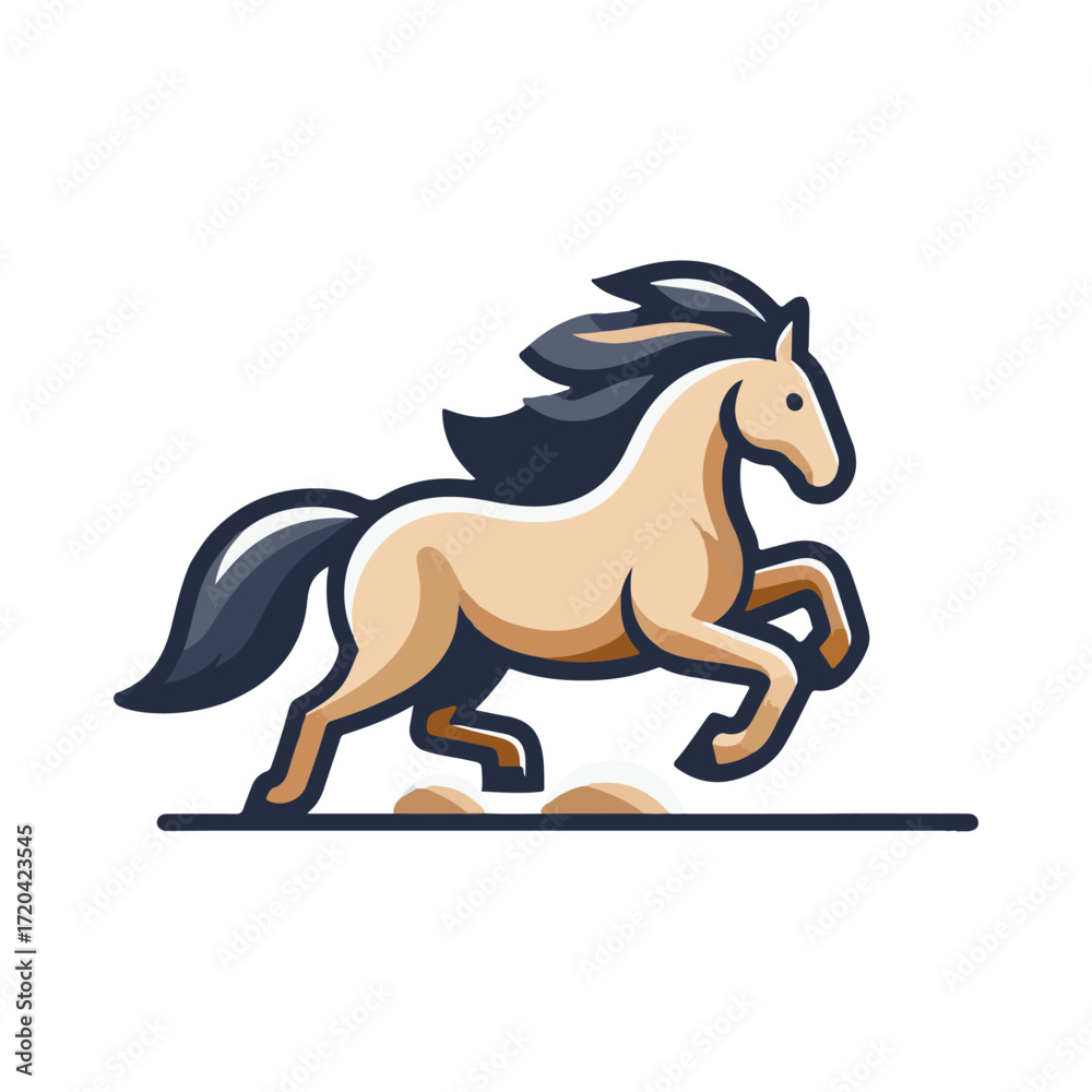 Obraz premium horse illustration design