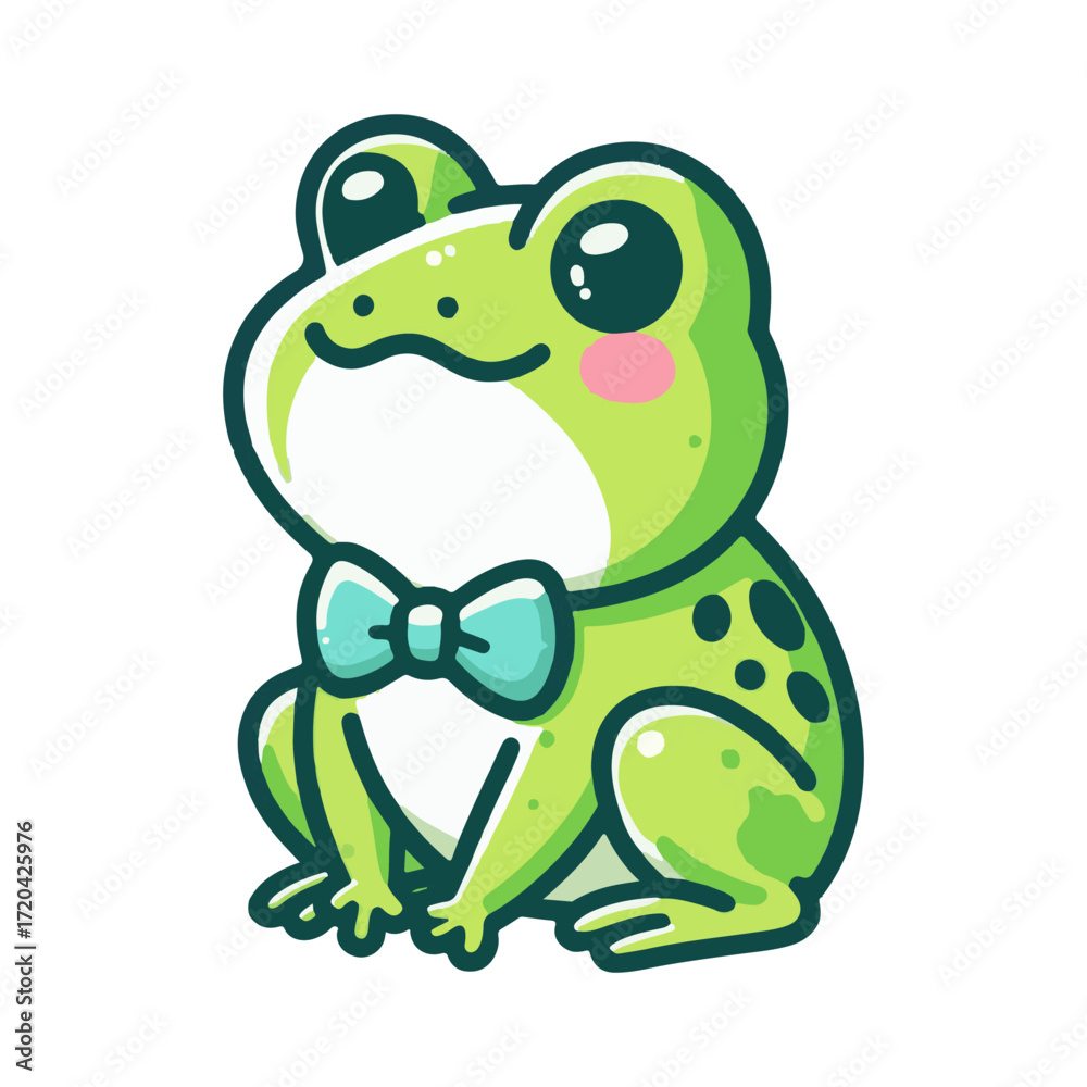 Naklejka premium frog illustration design